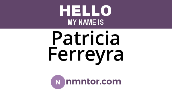 Patricia Ferreyra