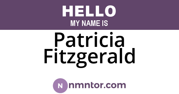 Patricia Fitzgerald