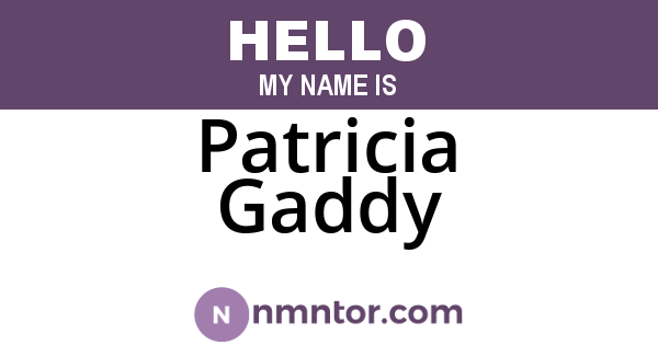 Patricia Gaddy