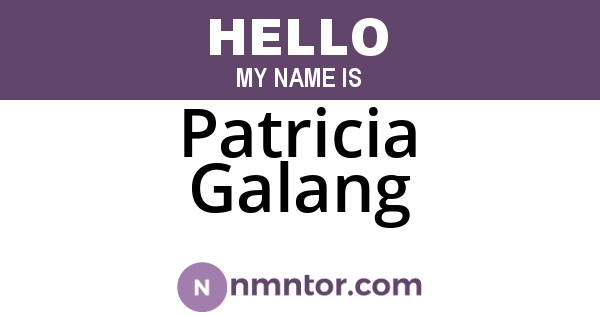 Patricia Galang