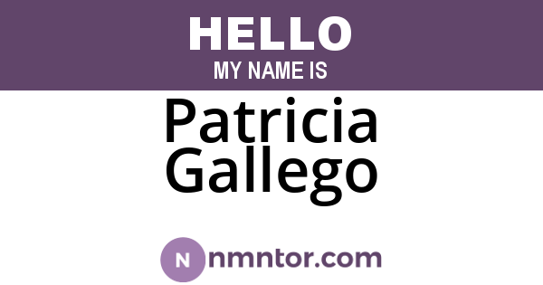 Patricia Gallego
