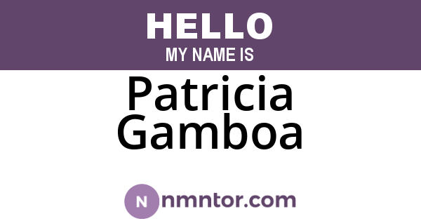 Patricia Gamboa