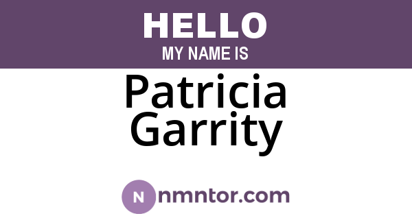Patricia Garrity