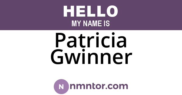 Patricia Gwinner