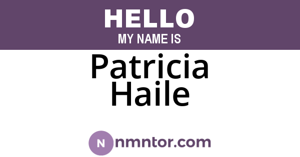 Patricia Haile