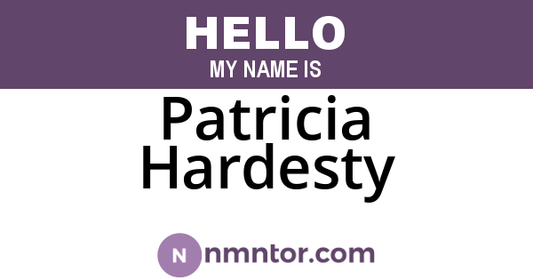 Patricia Hardesty