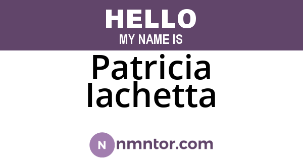 Patricia Iachetta
