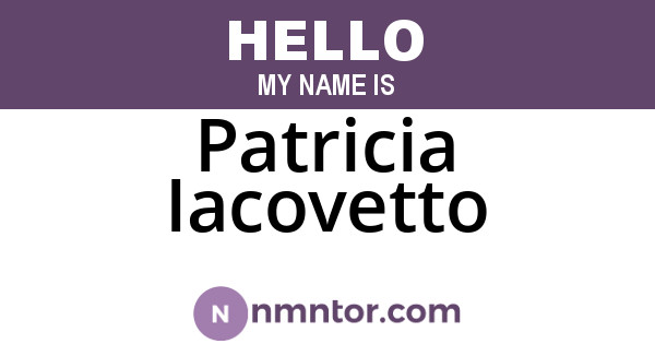 Patricia Iacovetto