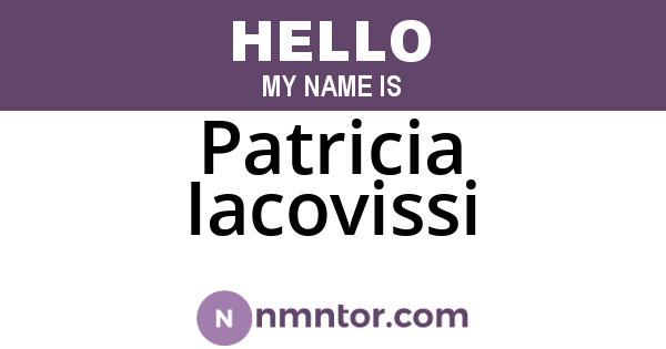 Patricia Iacovissi