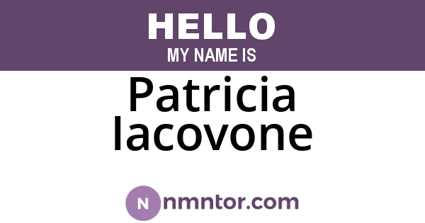 Patricia Iacovone