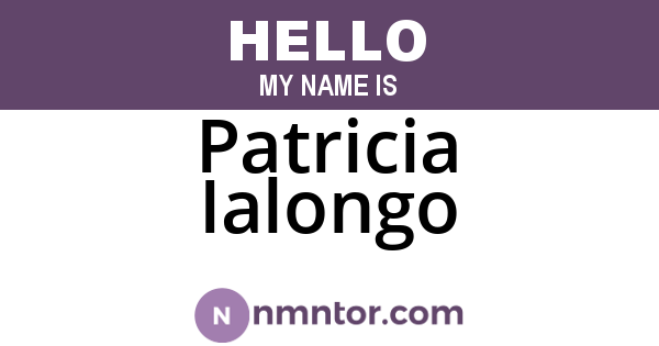 Patricia Ialongo