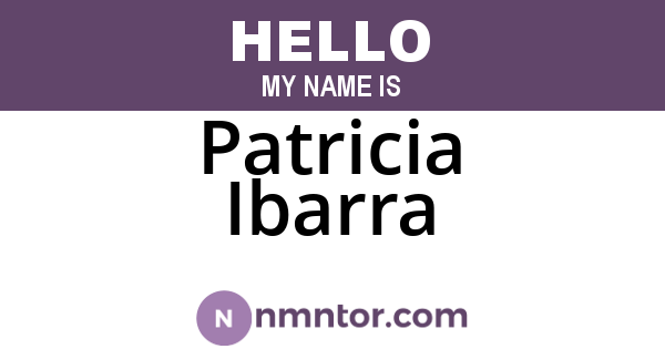 Patricia Ibarra