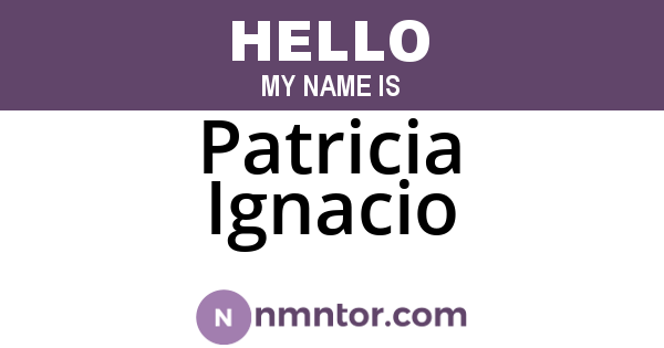 Patricia Ignacio