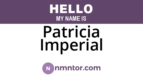 Patricia Imperial