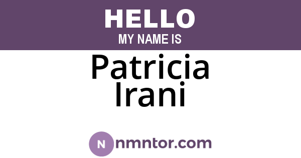 Patricia Irani