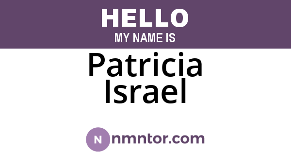 Patricia Israel