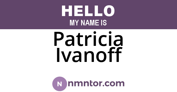 Patricia Ivanoff