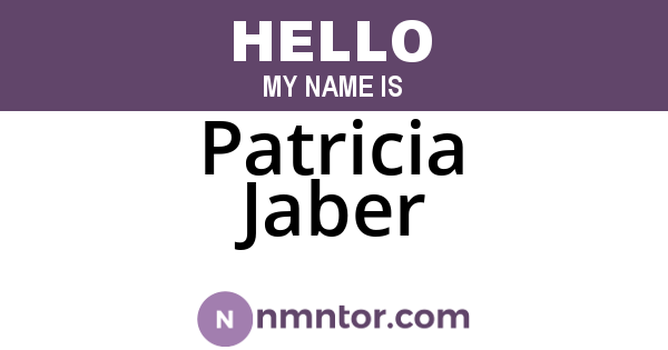 Patricia Jaber
