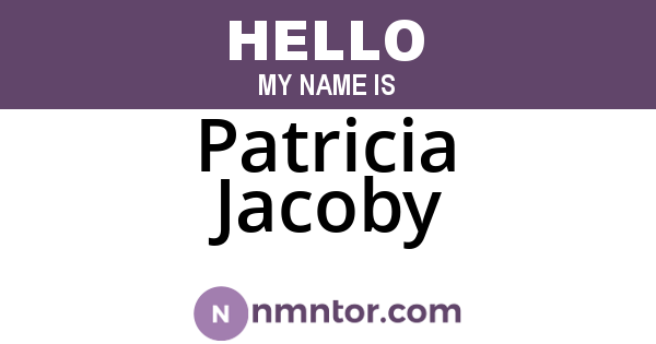 Patricia Jacoby