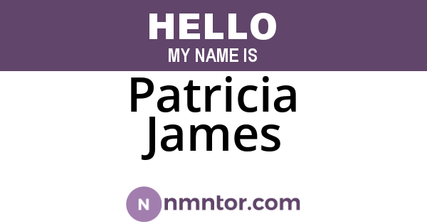 Patricia James