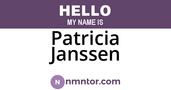 Patricia Janssen
