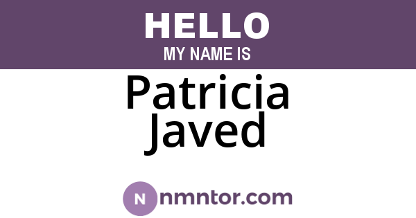 Patricia Javed