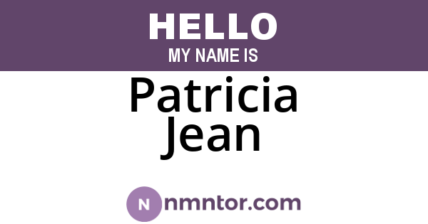 Patricia Jean