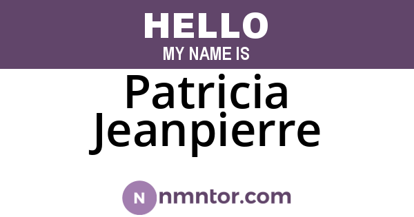 Patricia Jeanpierre