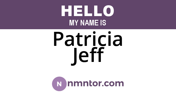 Patricia Jeff