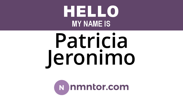 Patricia Jeronimo