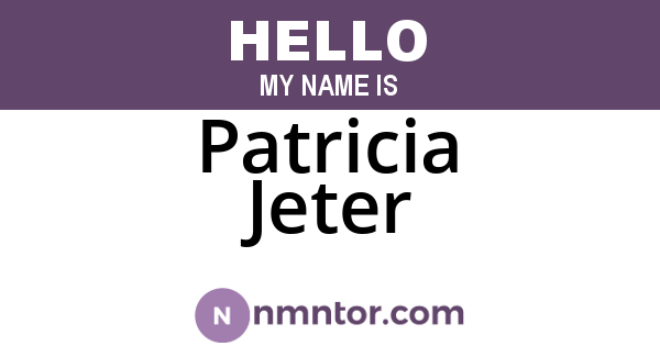 Patricia Jeter