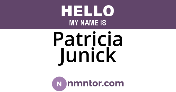 Patricia Junick