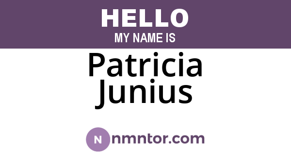 Patricia Junius