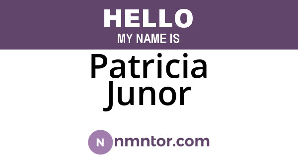Patricia Junor