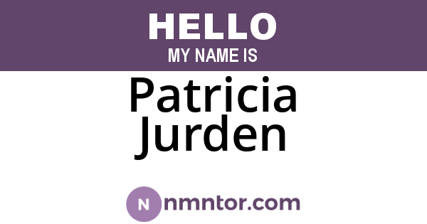 Patricia Jurden