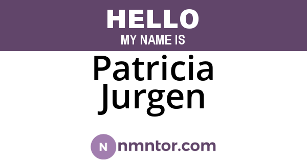 Patricia Jurgen