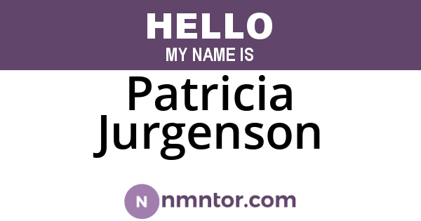 Patricia Jurgenson