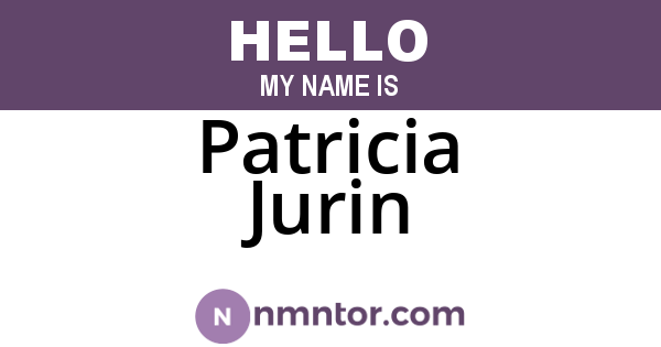 Patricia Jurin