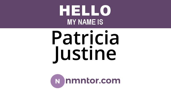 Patricia Justine