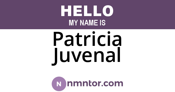 Patricia Juvenal