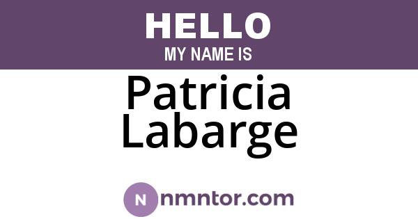 Patricia Labarge