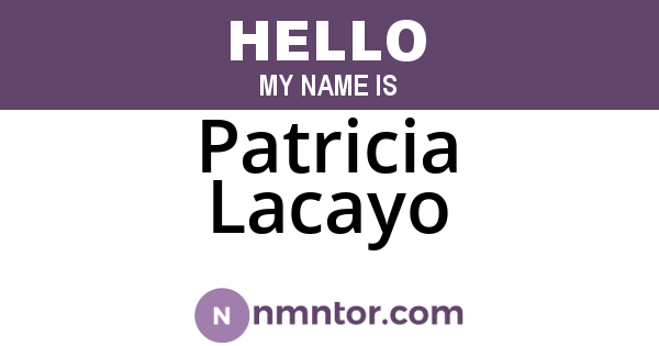 Patricia Lacayo