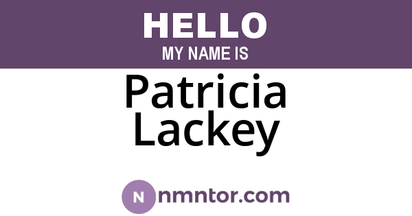 Patricia Lackey