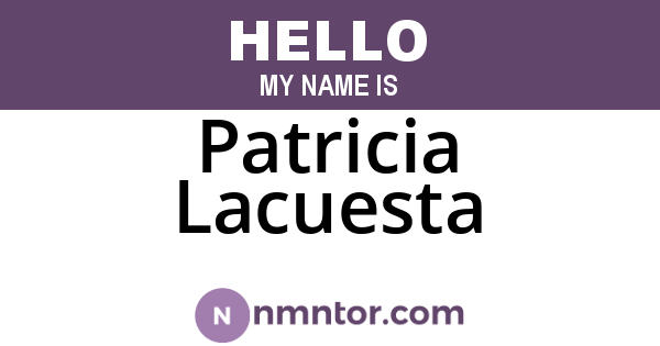 Patricia Lacuesta