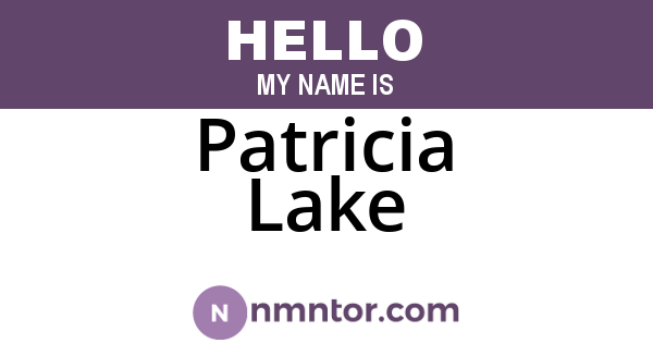 Patricia Lake