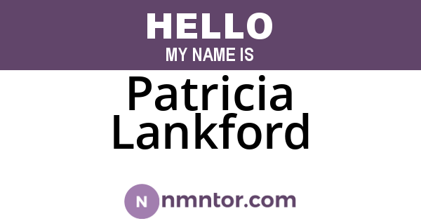 Patricia Lankford