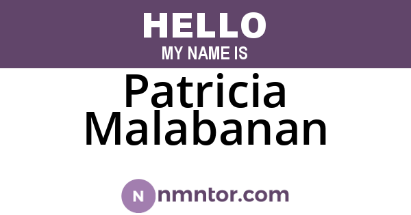 Patricia Malabanan