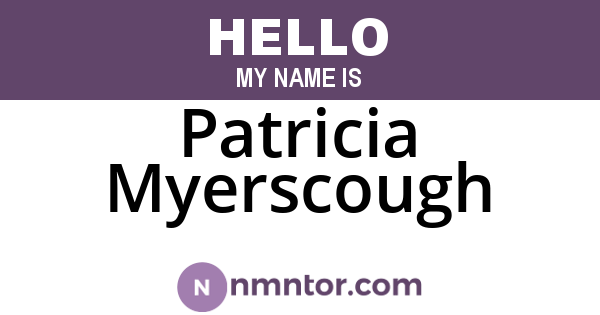 Patricia Myerscough