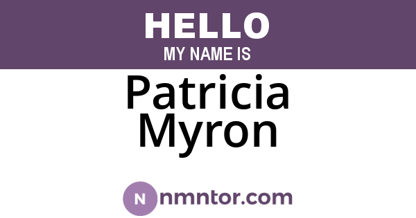 Patricia Myron