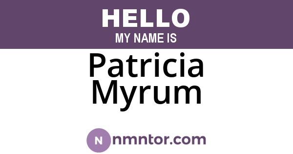 Patricia Myrum